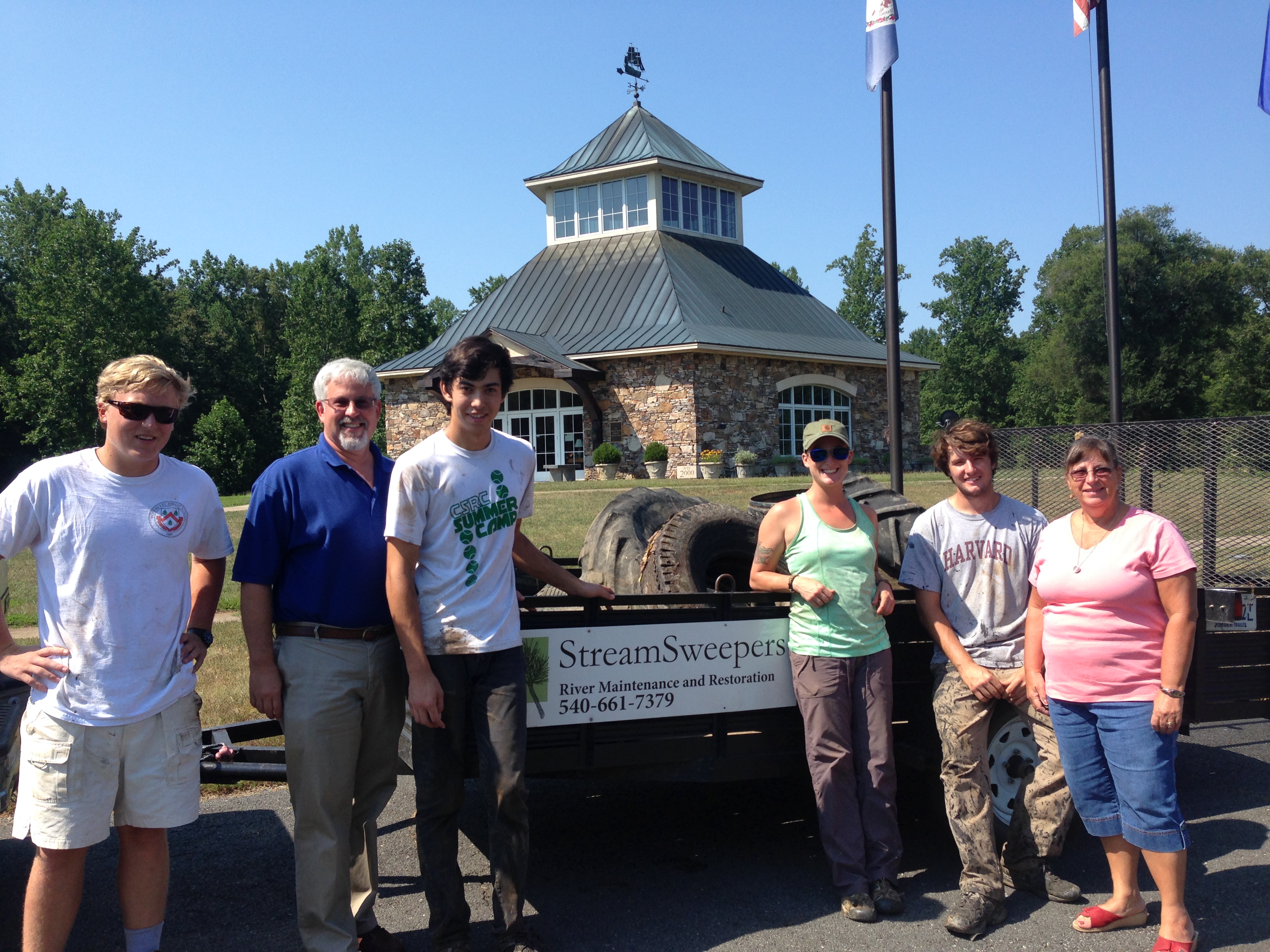 Staff of Germanna Foundation and StreamSweepers 2015 Crew, Locust Grove, VA
